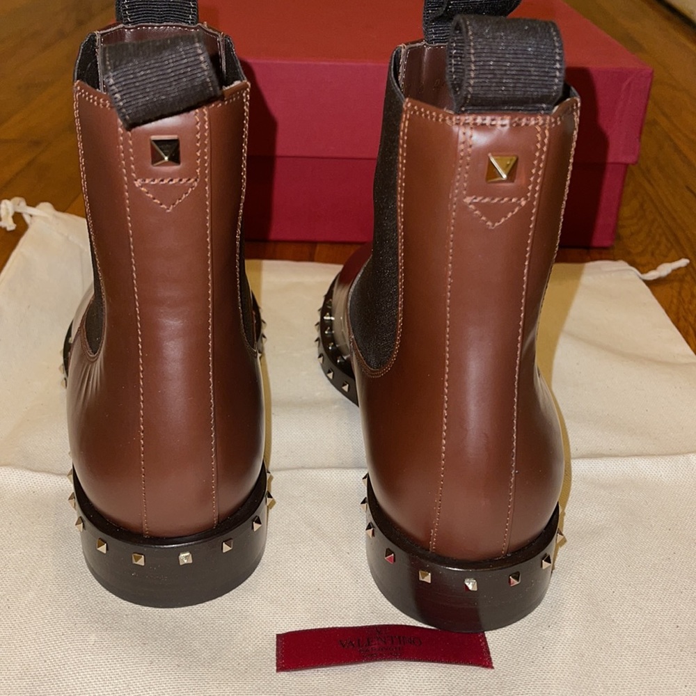 VALENTINO GARAVANI Rockstud beatle Chelsea boots - Picture 4 of 6